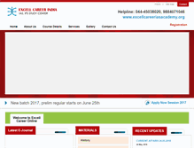 Tablet Screenshot of excellcareeronline.com